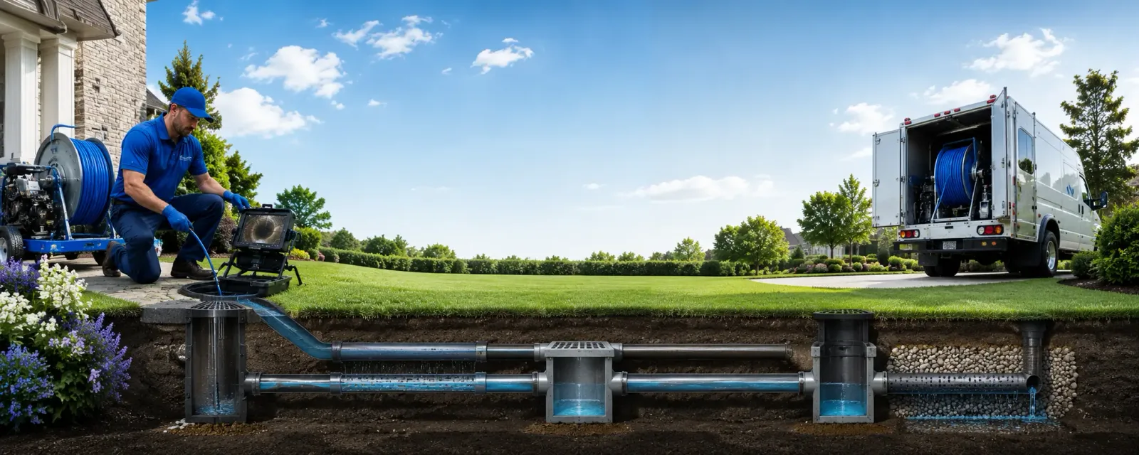 Outdoor drain cleaning information for Brownsville, IN